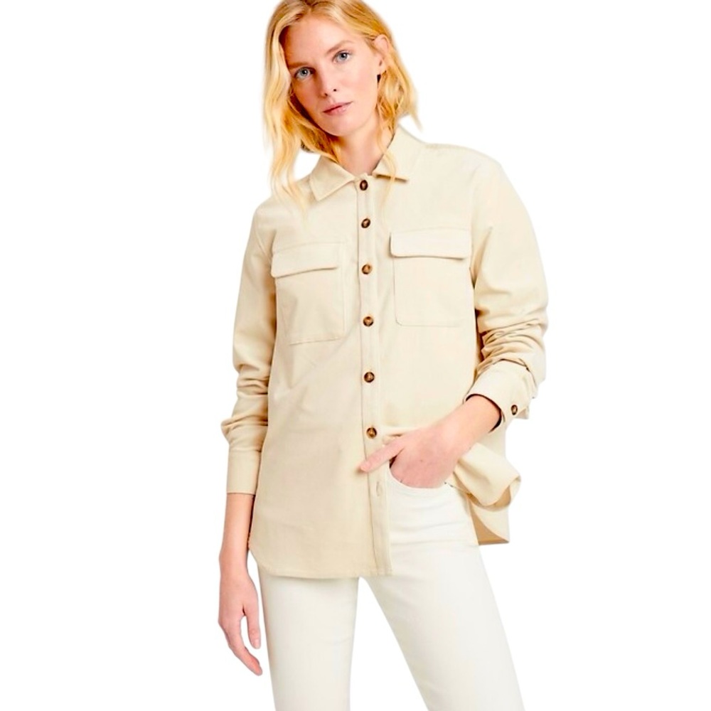 Banana Republic sz M Tall Corduroy Shacket